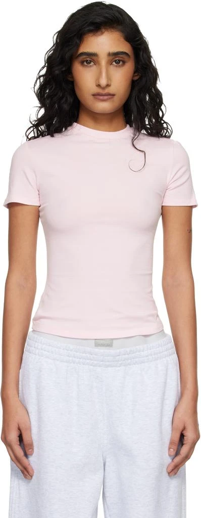 SKIMS Pink Cotton Jersey T-shirt