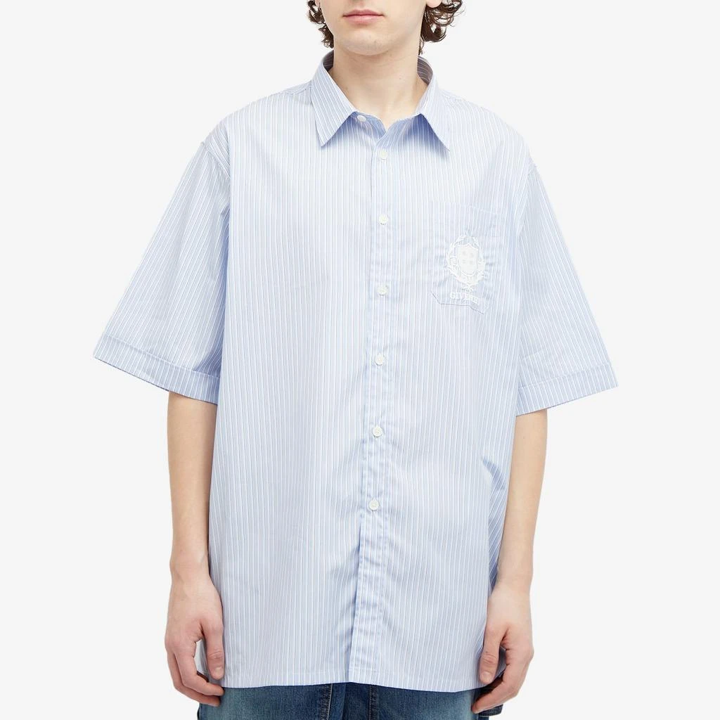 Givenchy Givenchy Crest Logo Stripe Short Sleeve Shirt 2