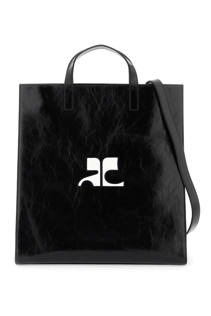 COURREGÈS BLACK HERITAGE TOTE BAG 2