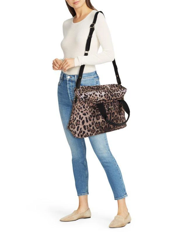 Dolce & Gabbana Quilted Leopard Print Diaper Bag 2