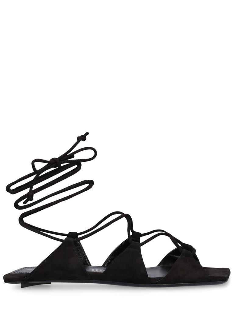 THE ATTICO 5mm Reneè Suede Flat Sandals