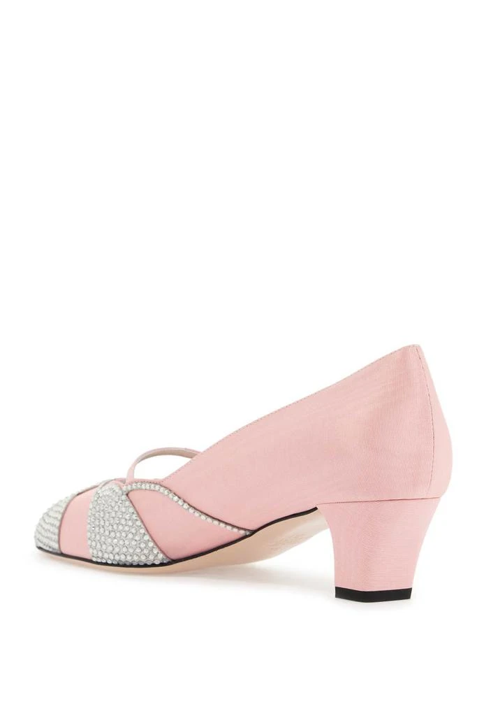 Valentino pink satin pumps with rhinestones 3