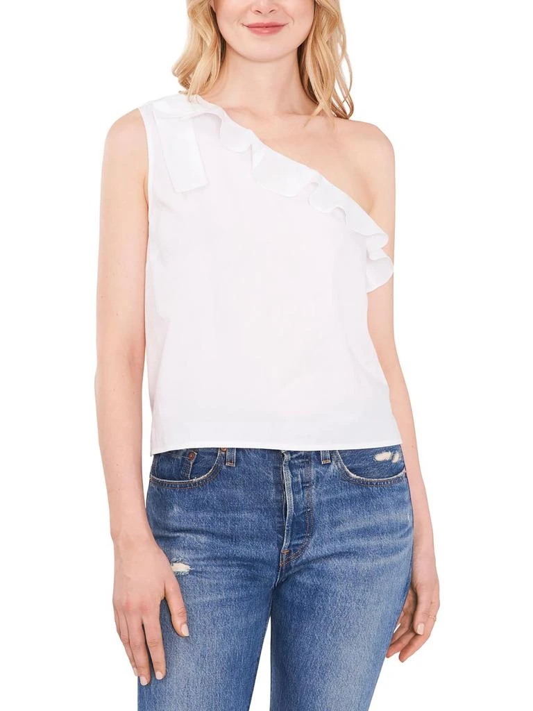 Riley & Rae Womens Fringe Side-Tie Pullover Top 1