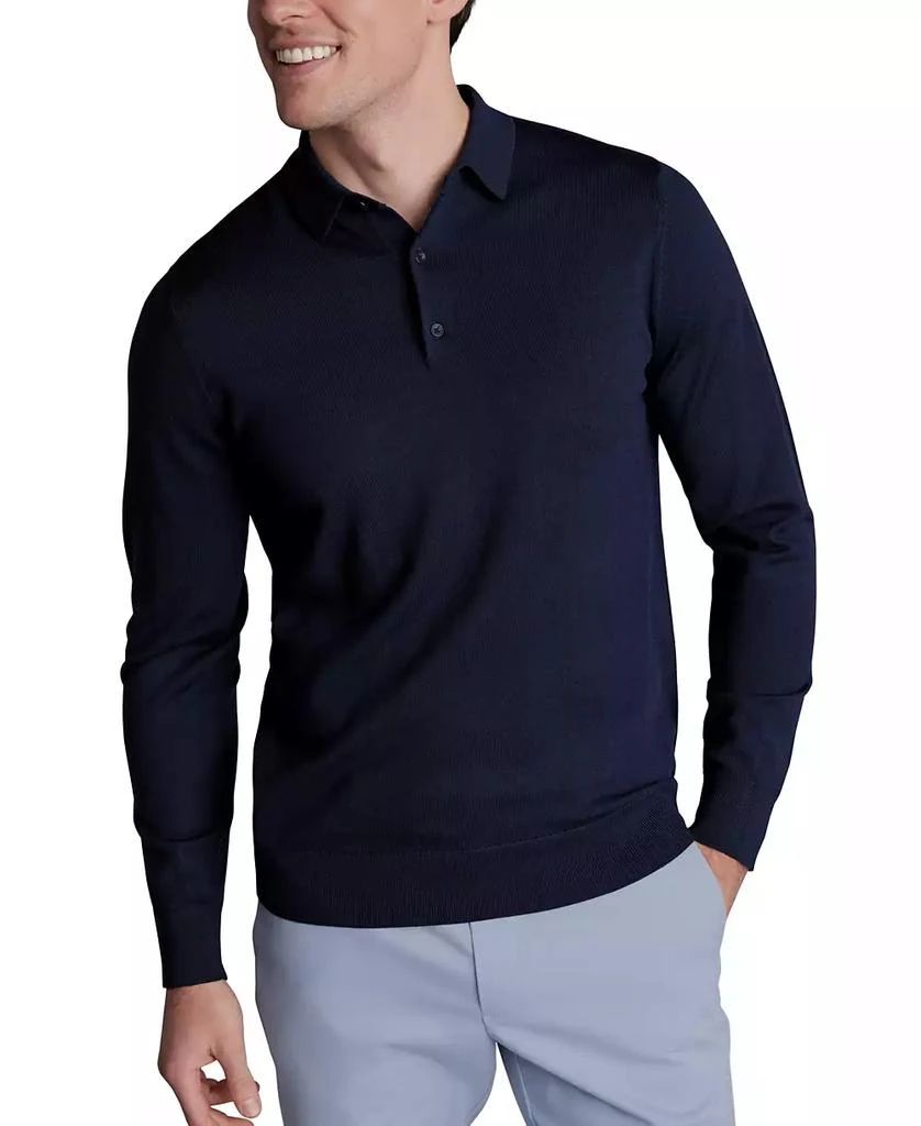 Charles Tyrwhitt Men's Merino Wool Polo Sweater 1