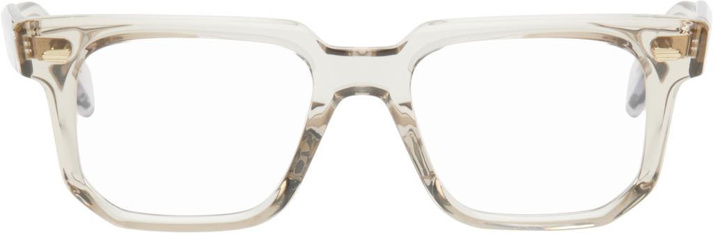 Cutler and Gross Beige 1410 Square Glasses