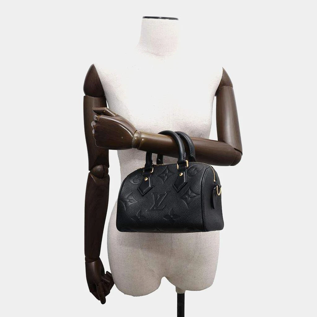 Louis Vuitton Louis Vuitton Noir Monogram Empreinte Leather Speedy Bandouliere 20 Handbag 2