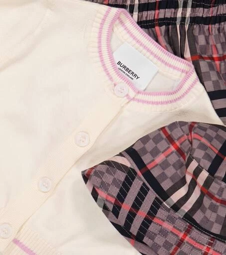 Burberry Baby cardigan, bodysuit and hat set 3