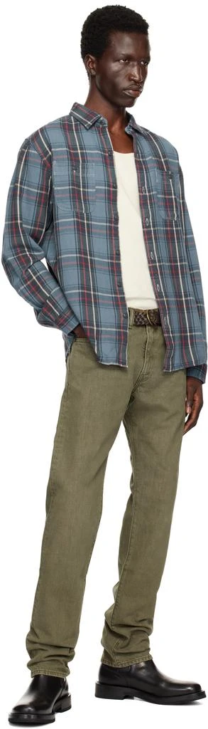 RRL Green Slim-Fit Jeans 5