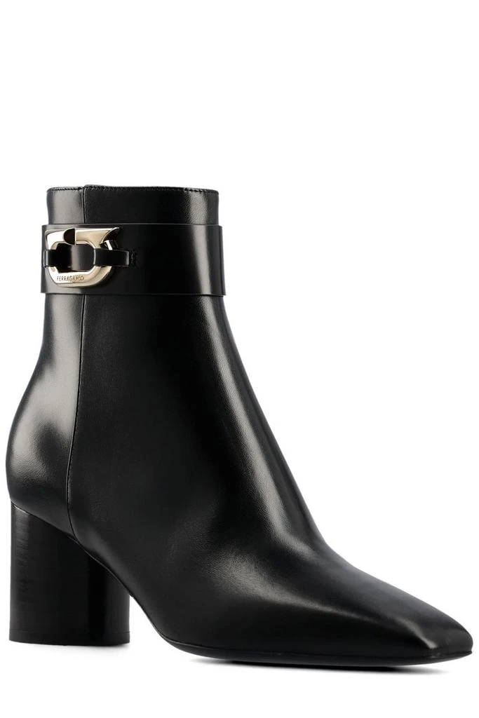 Salvatore Ferragamo Ferragamo Pointed Toe Buckle Boots 2
