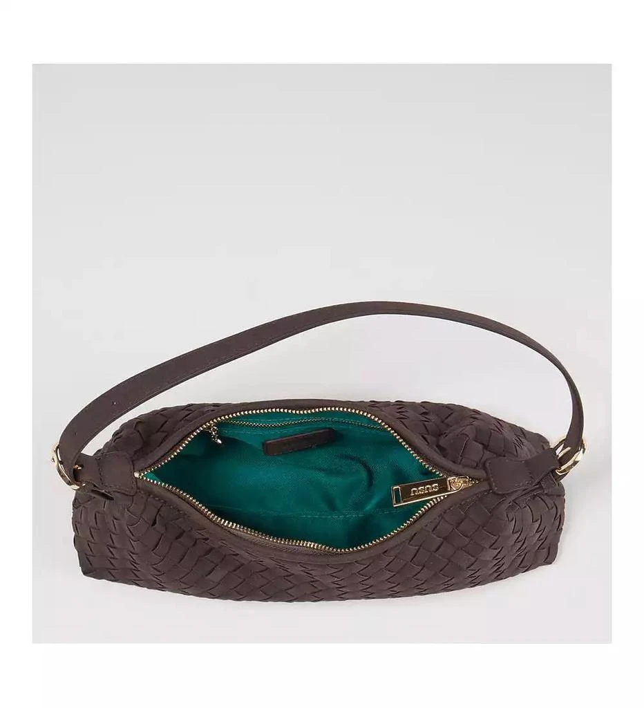 SUSU Woven Suede Baguette Bag with Crossbody Strap 6
