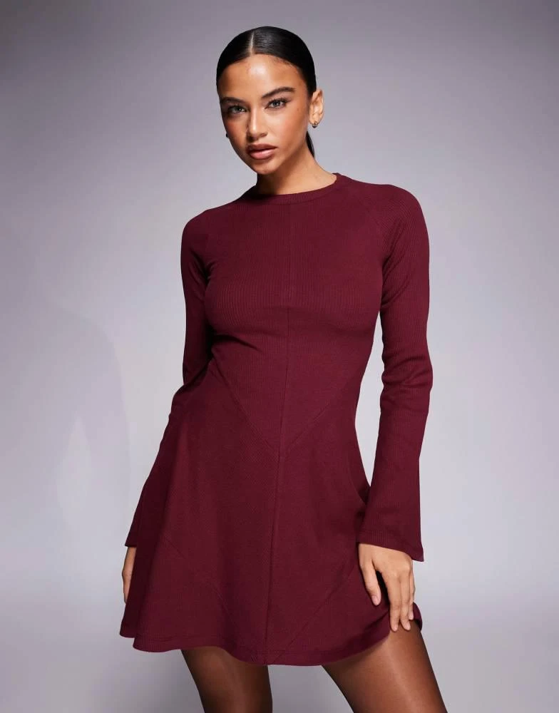 asos red skater dress ASOS Design - Puff Sleeve Chiffon Mini Skater Dress - Women - Polyester - 4 US