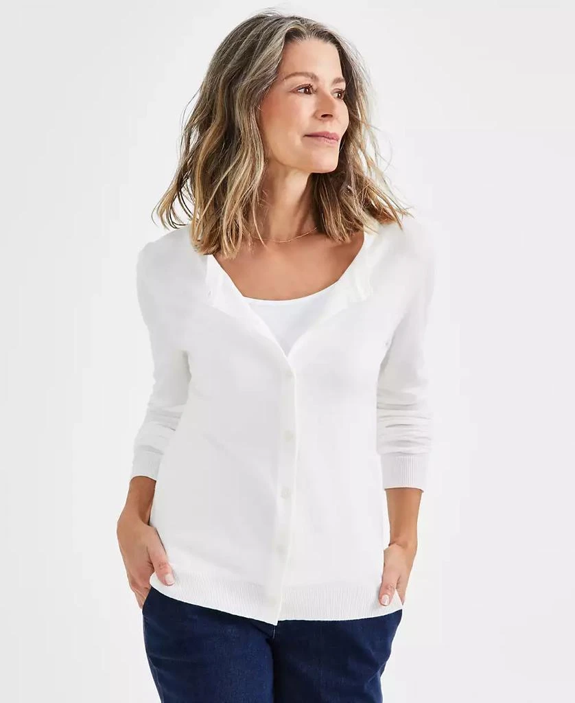 Style & Co Petite Button-Up Cardigan, Created for Macy's 1