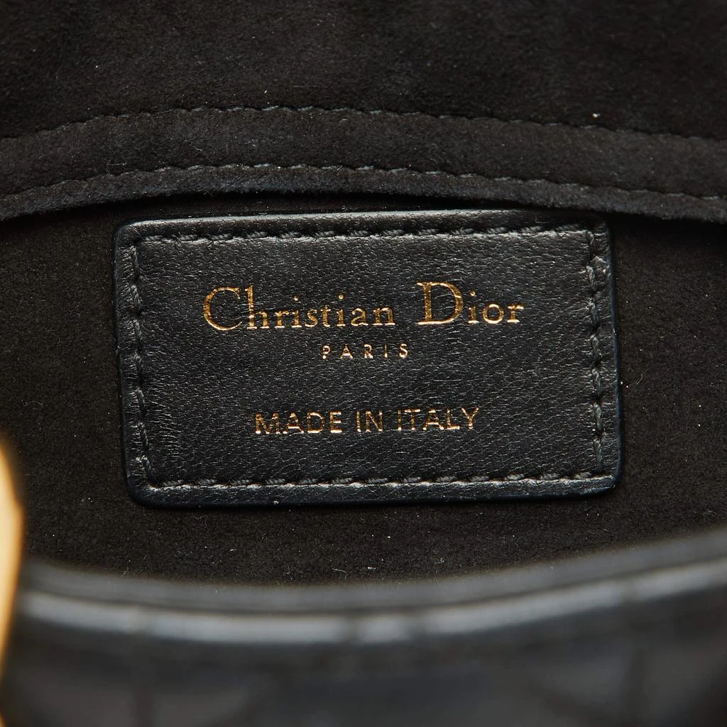 Dior Dior Black Cannage Leather Micro Lady D-Joy Bag 9