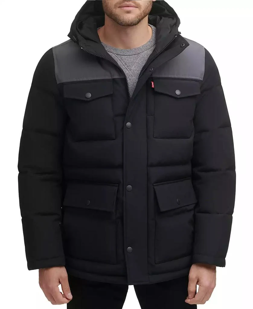 Levi's Levi’s® Men's Quilted Four Pocket Parka Hoody Jacket 1