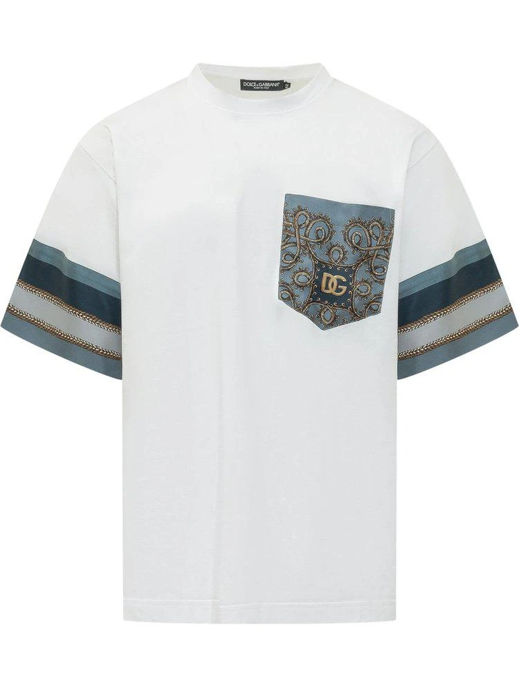Dolce 
Gabbana Dolce 
Gabbana Patterned Pocket Crewneck T-Shirt