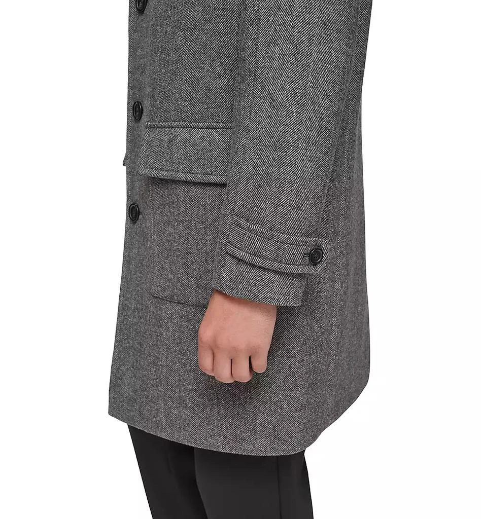 Marc New York by Andrew Marc Men's Gondet Herringbone Overcoat 5