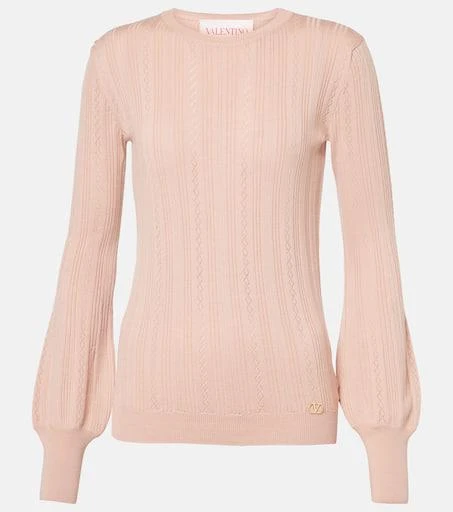 Valentino Pointelle virgin wool sweater 1
