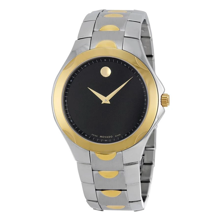 Movado Luno Sport Black Dial Two-tone Men's Watch 0606906 1