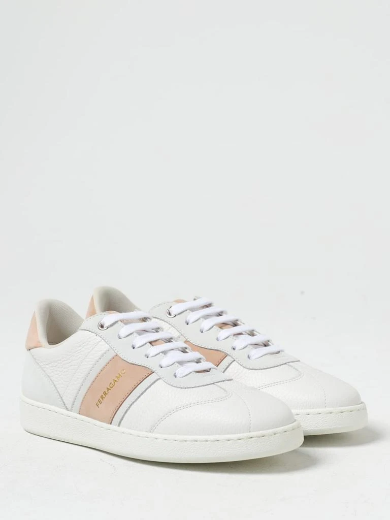 FERRAGAMO Ferragamo leather sneakers with logo 2