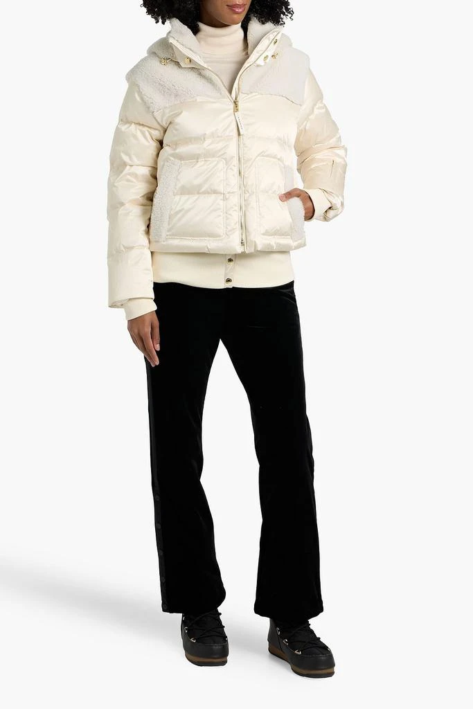 Bogner Dia shearling-paneled quilted down ski jacket 3