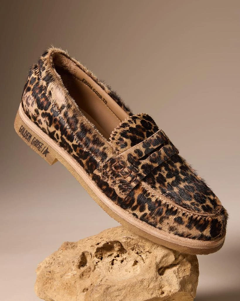 Golden Goose Jerry Leopard Penny Loafers 2