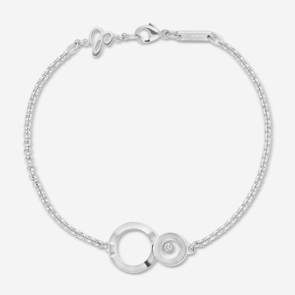 Chopard Chopard Happy 8 18K White Gold Diamond Chain Bracelet 859209-1001