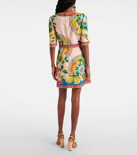 Dolce
Gabbana Printed cotton-blend minidress 3