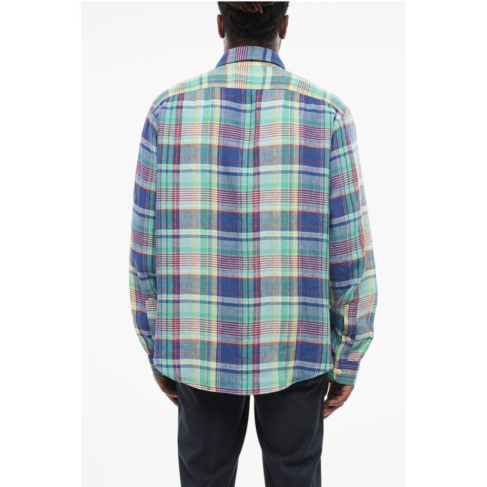 Ralph Lauren Plaid Check Linen Saharan Men's Shirt