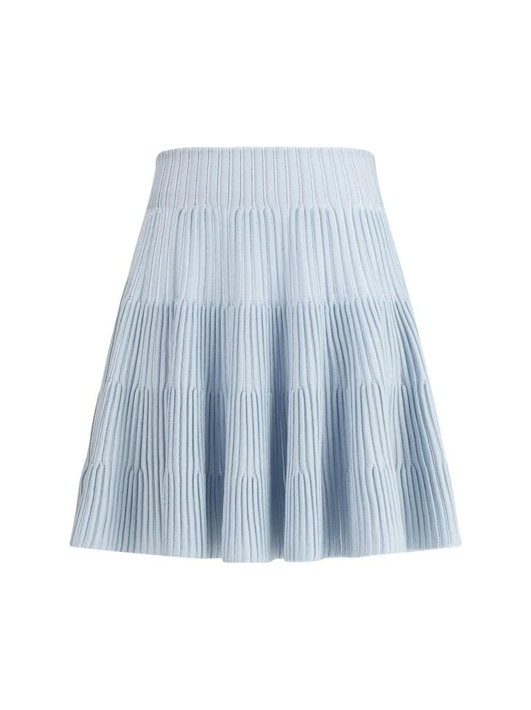 Balmain Balmain A-Line Textured Knit Skirt 1