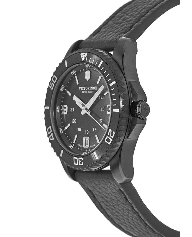 Swiss Army Victorinox Swiss Army Maverick Small Black Edition Quartz Leather Strap Women's Watch 241788 3