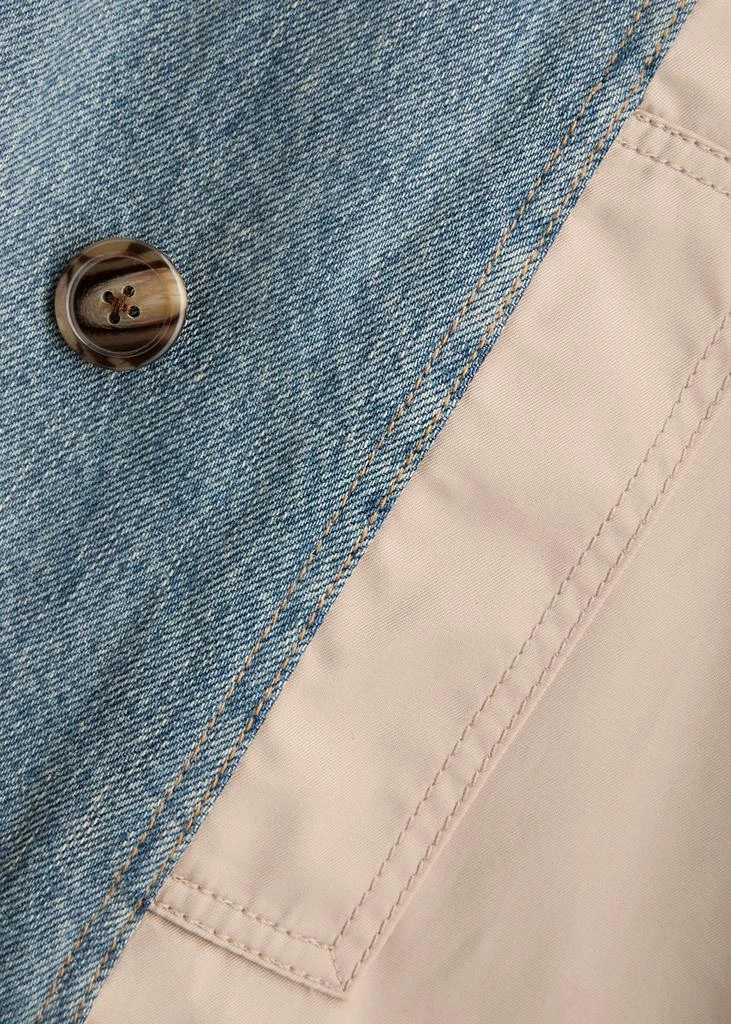 3.1 Phillip Lim Panelled denim and cotton trench coat 5