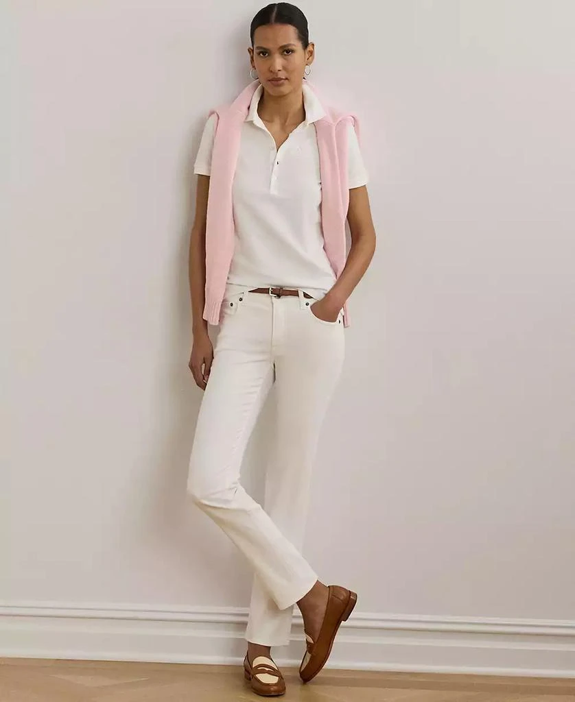 Ralph Lauren Women's Floral-Logo Cotton Piqué Polo Shirt 4