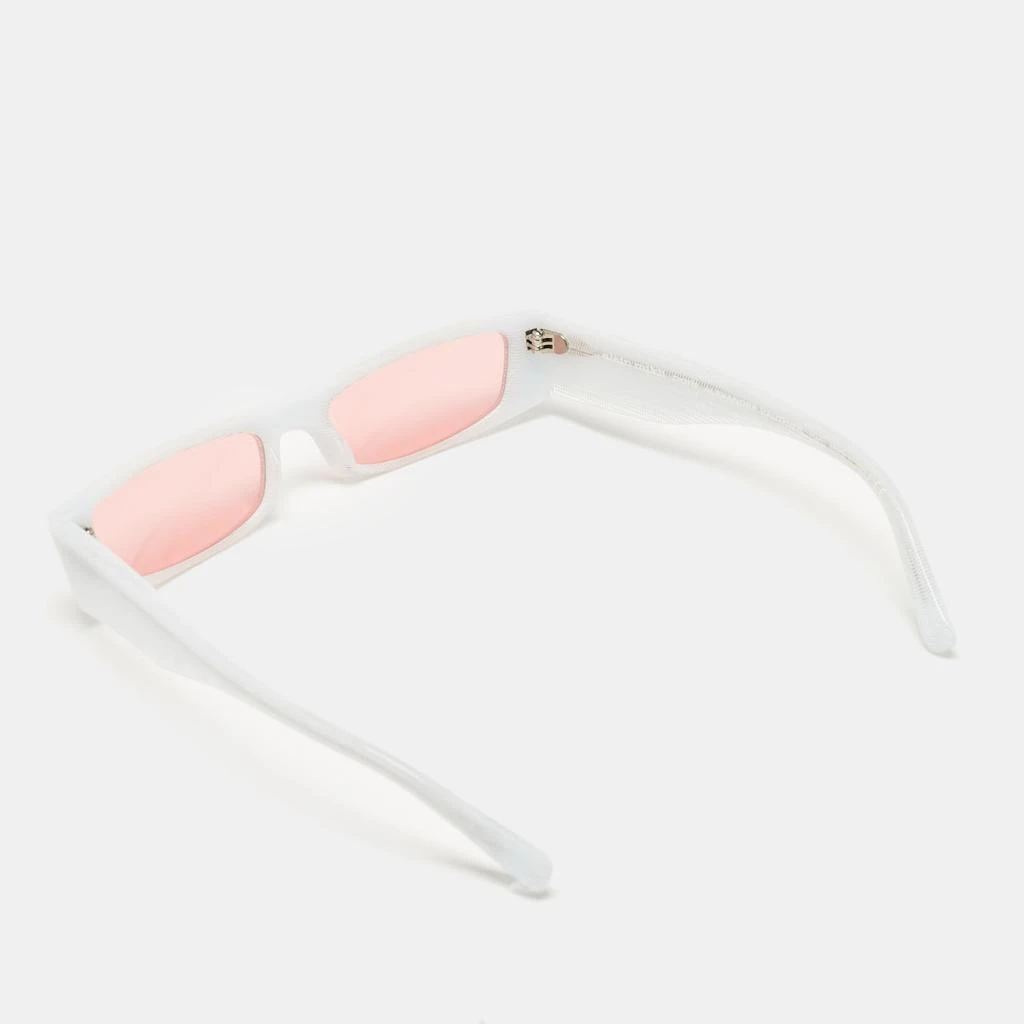 ALAIN MIKLI Alain Mikli x Alexandre Vauthier White/Pink A05039 Edwidge Rectangle sunglasses 4