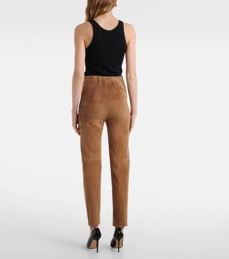 Max Mara Amleto suede slim pants 3