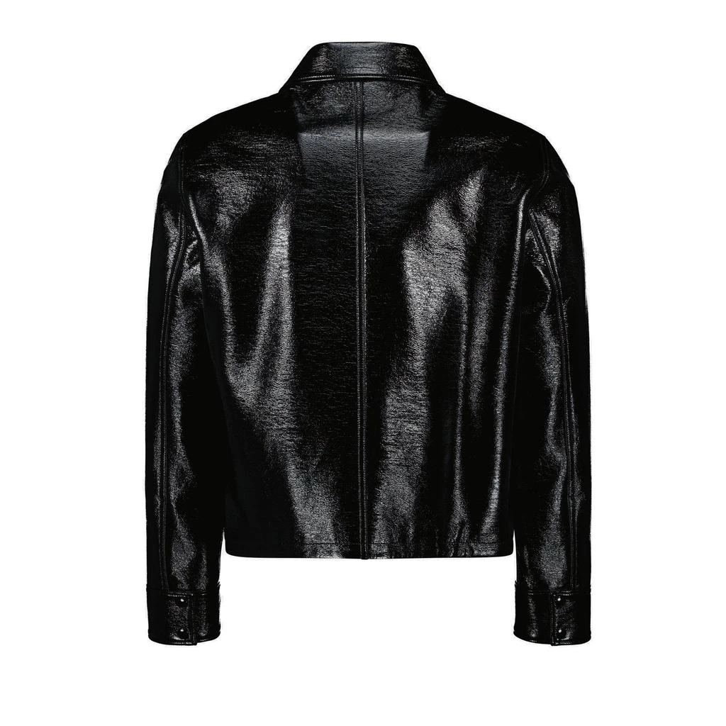 Courrèges Courrèges Logo Embossed Zip-Up Vinyl Jacket 2