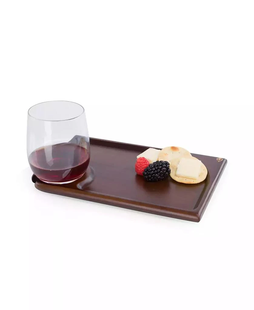 Toscana Rectangle Wine Appetizer Plates, Set of 4 4