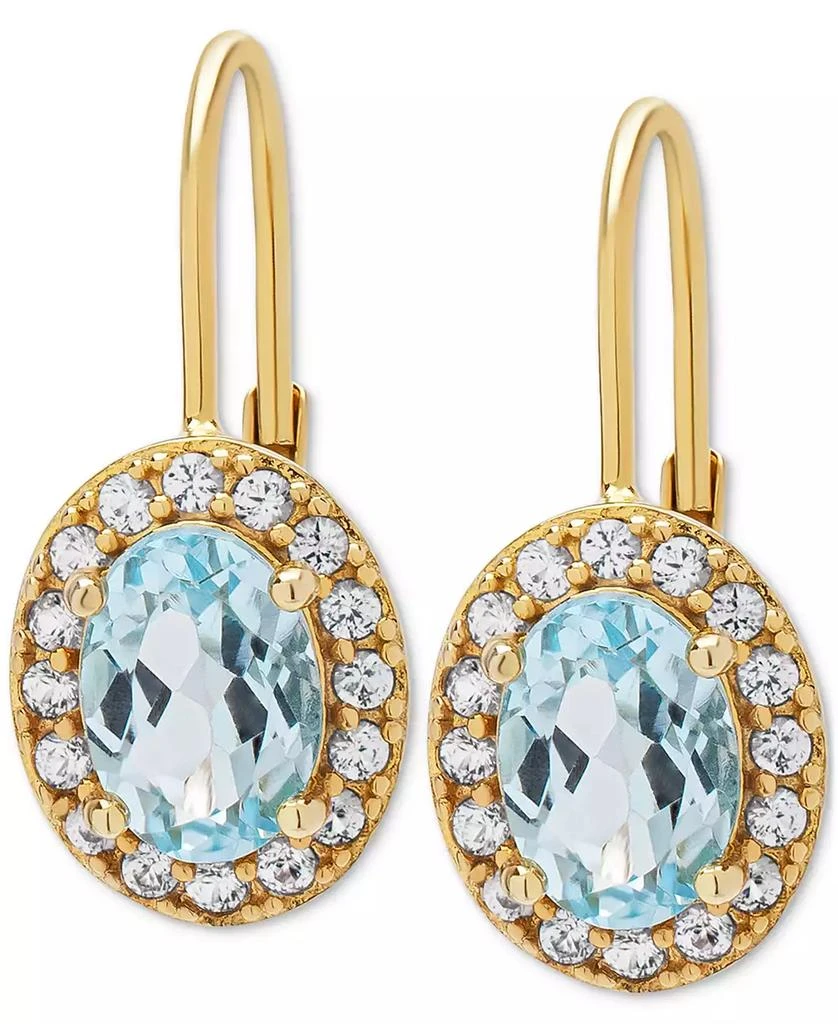 Macy's Genuine Citrine (1-3/4 Lab Grown White Sapphire