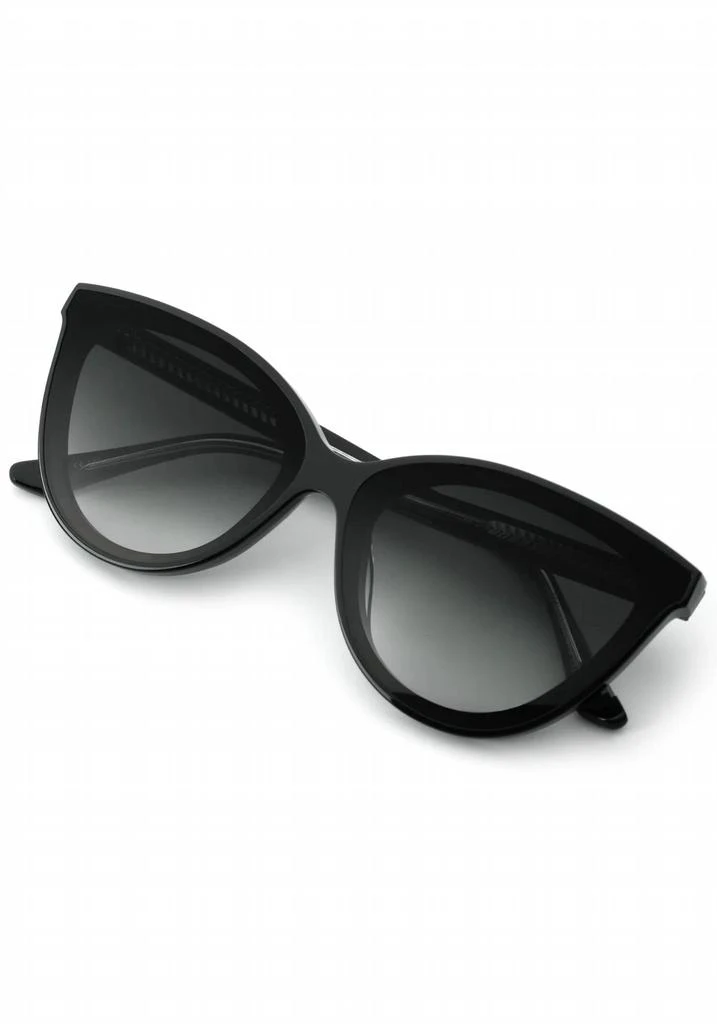 Shop Monroe Nylon Sunglasses In Black And Black + Crystal on  display picture 1
