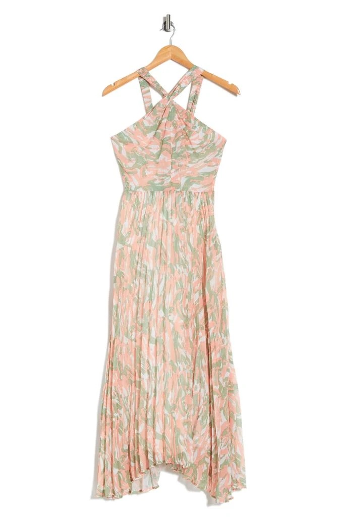 Mila Mae Halter Neck Pleated Maxi Dress 3