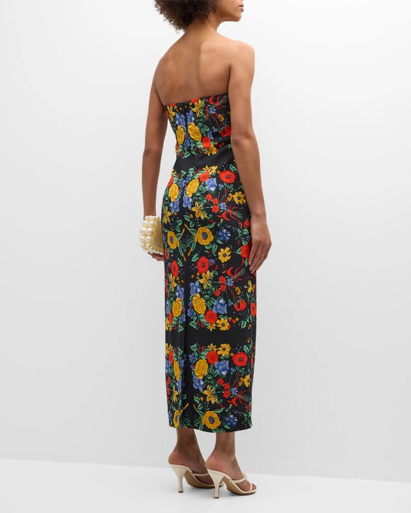 Cara Cara Leah Strapless Floral Midi Dress 7