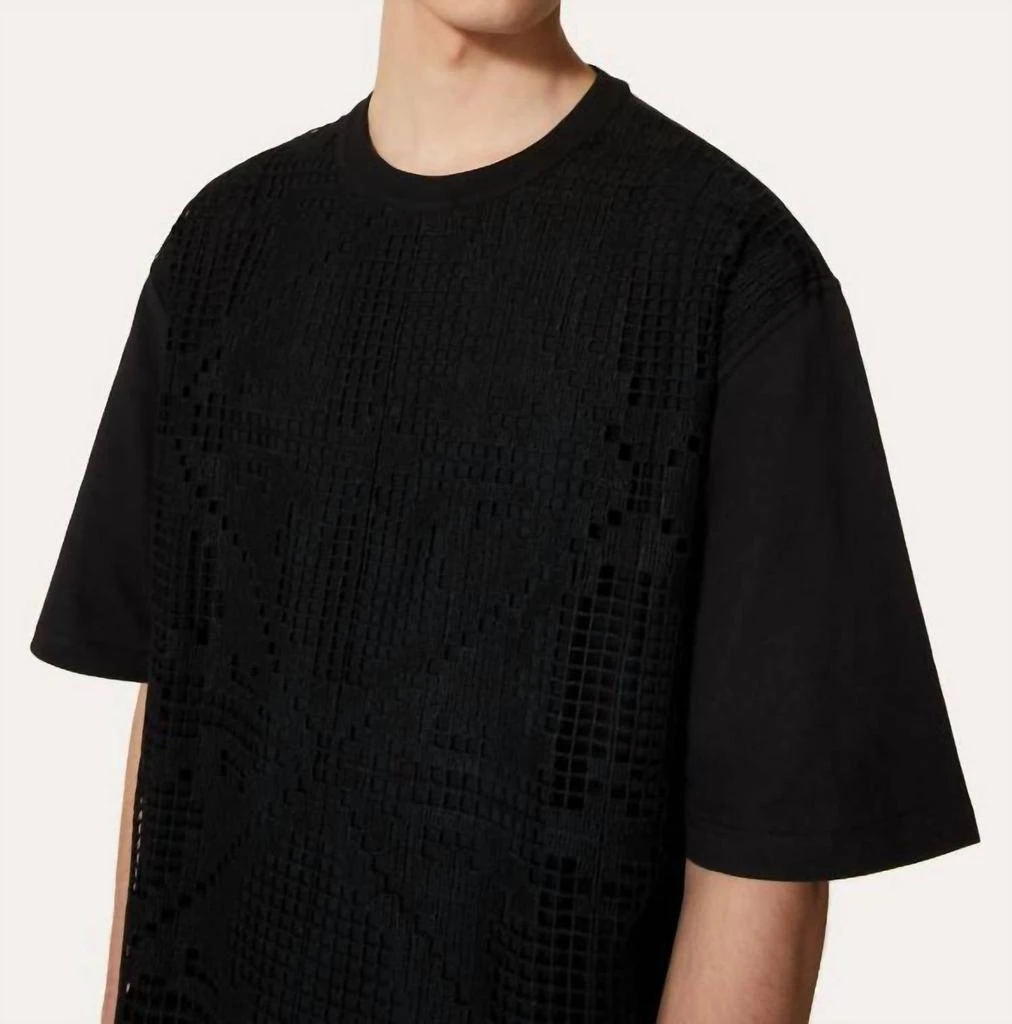Valentino Valentino - Short Sleeve Crochet T-shirt 5