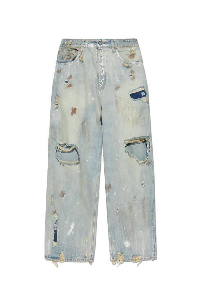 Vetements Vetements Distressed-Effect Wide-Leg Jeans - Pants
