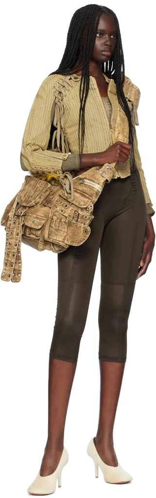 KNWLS Brown Grace Capri Leggings 4