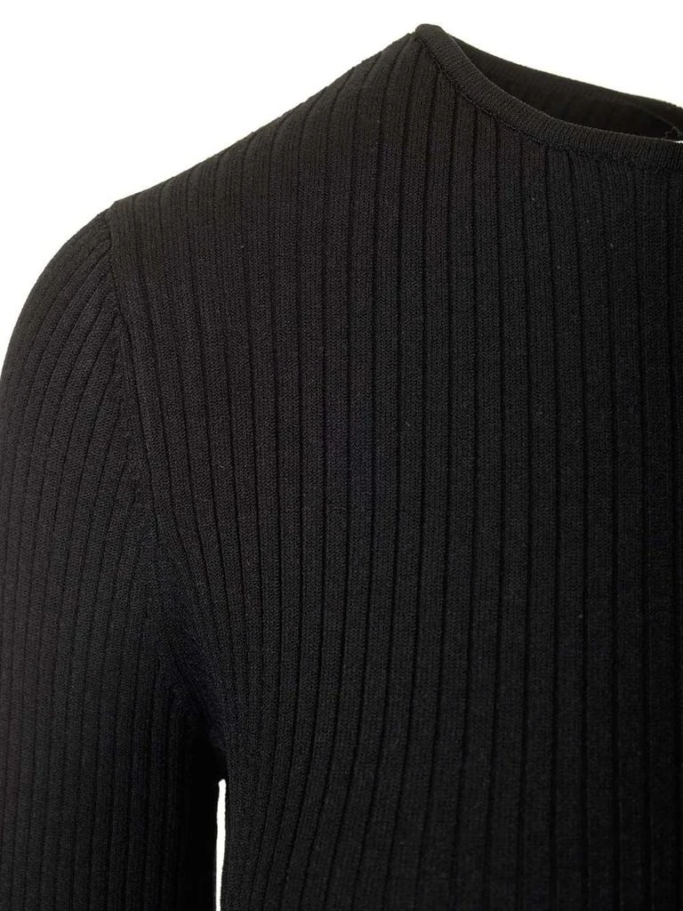 ROTATE Birger Christensen ROTATE Ribbed Knit Flare Sleeve Dress 4