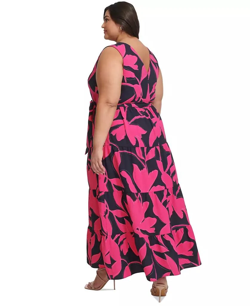 DKNY Plus Size Printed Fit & Flare Maxi Dress 2