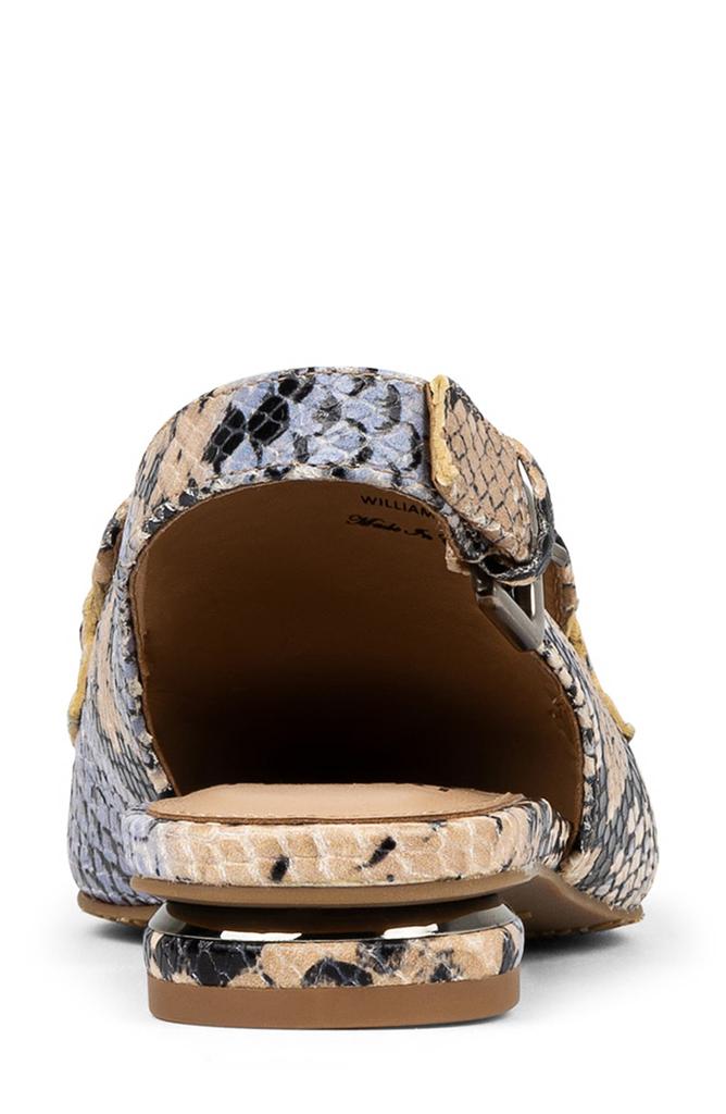 Donald Pliner Snakeskin Print Slingback Loafer Mule