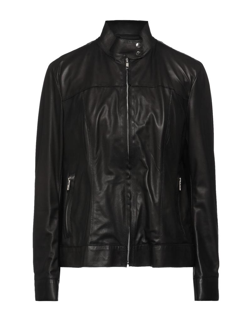 Salvatore Santoro Black Leather Jacket – On Sale Now with Up to 43