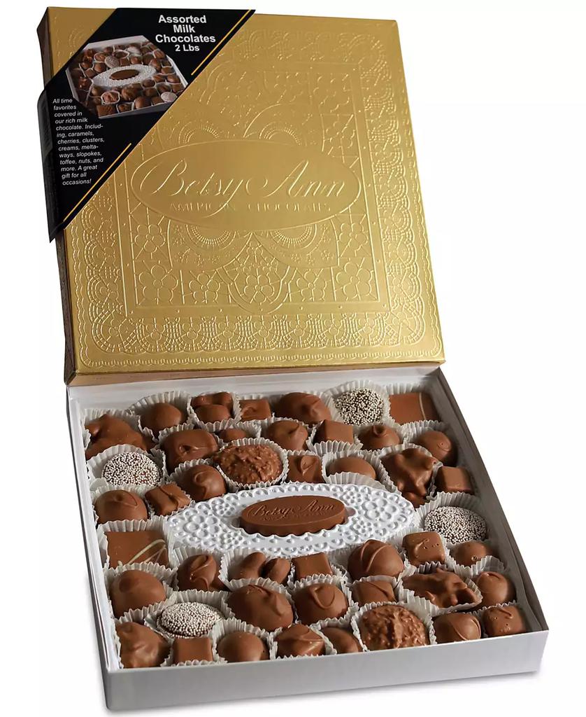 Betsy Ann Chocolates 32oz Assortment Gift Box, Approximately 48 Pieces