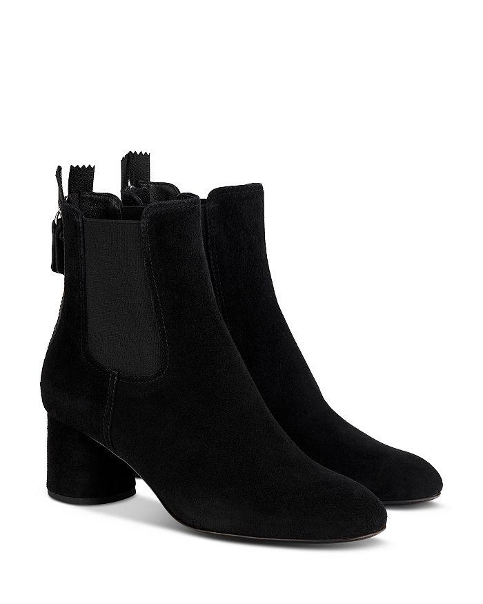 AGL Women's Lisette Almond Toe Mid Heel Stretch Booties