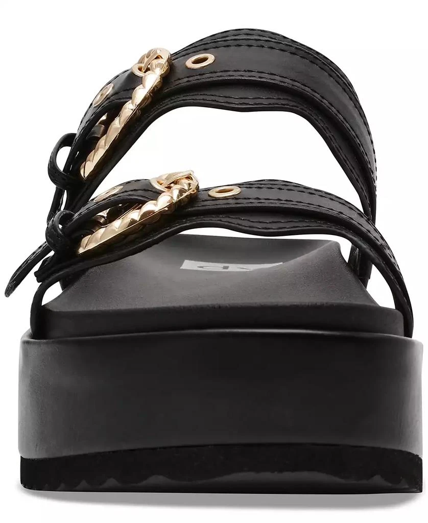 DV Dolce Vita Serpent Double Band Footbed Platform Sandals 7